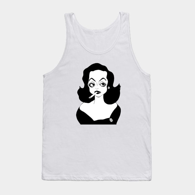 CLASSIC HOLLYWOOD FILM ACTRESS Tank Top by cartoonistguy